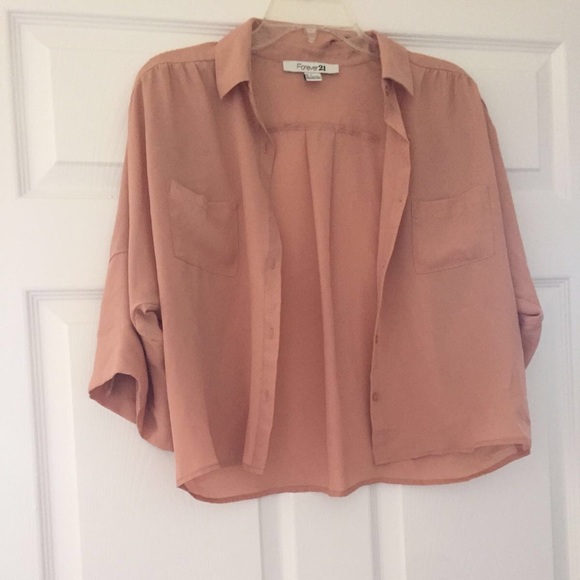 Crop Button Down Shirt