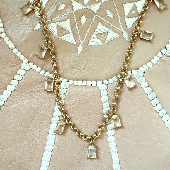 Banana Republic gold/rhinestone necklace