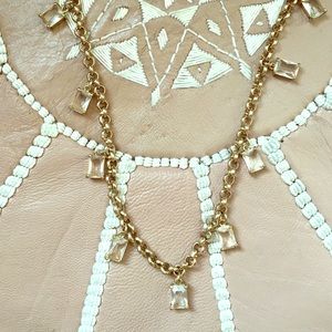 Banana Republic gold/rhinestone necklace