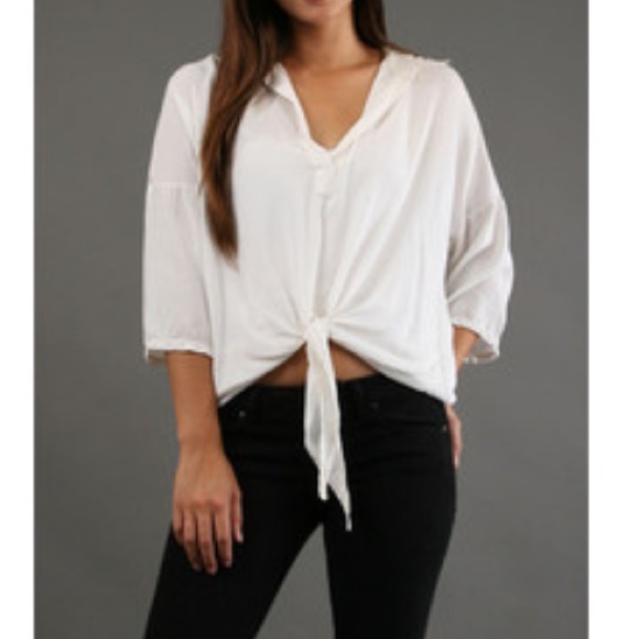 Brandy Melville tie up shirt