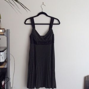 Pleated black dress