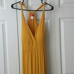 Worn Once ! Mustard Yellow Maxi Dress