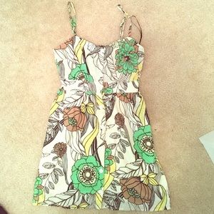 Floral dress with straps