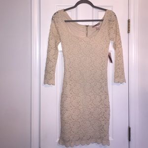 Cream lace dress