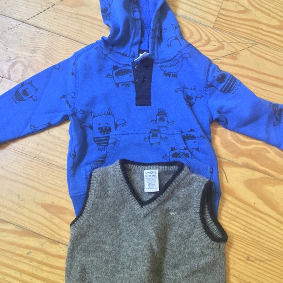 Gymboree hoodie and vest bundle