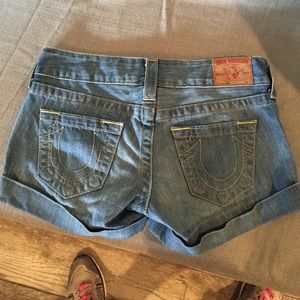 True religion jean shorts!