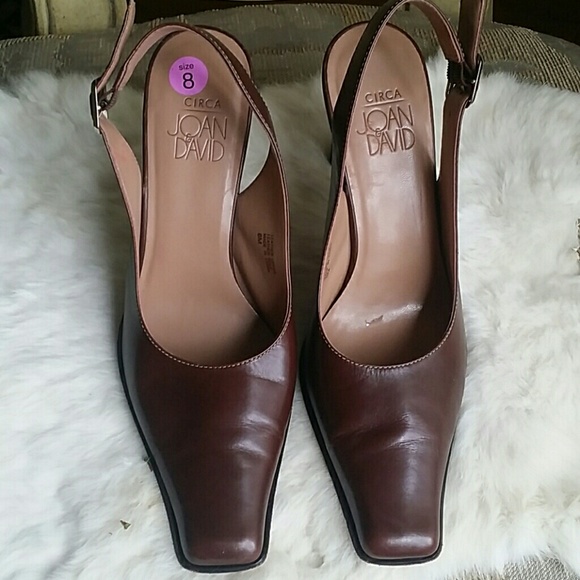 ✔Joan & David sling back brown shoes - Picture 2 of 5