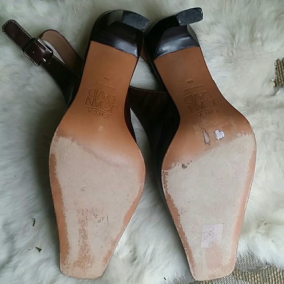 ✔Joan & David sling back brown shoes - Picture 3 of 5