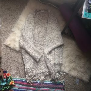 Fuzzy oversized cardigan