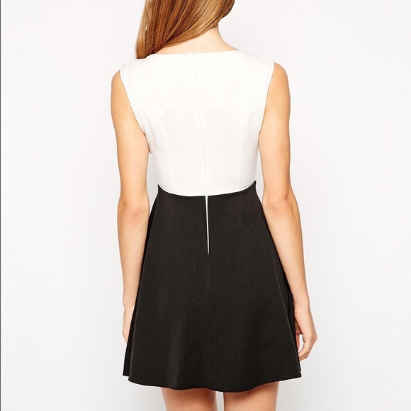 AX Paris 2 in 1 Ivory & Black Dress - Picture 4 of 4