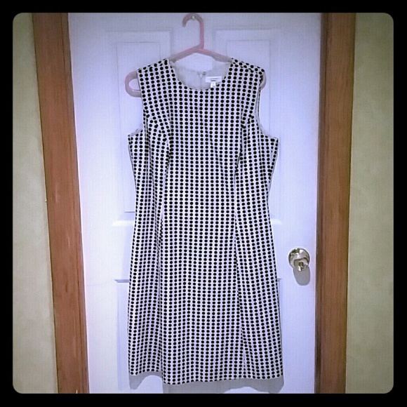 Cream & Black polka dot dress