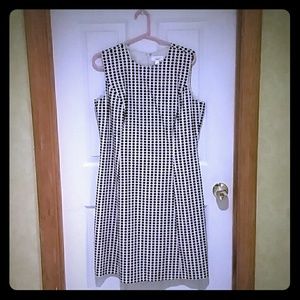 Cream & Black polka dot dress