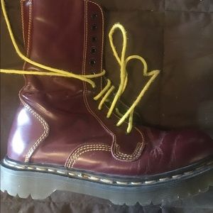 Doc Marten cherry red 12 eyelet boots