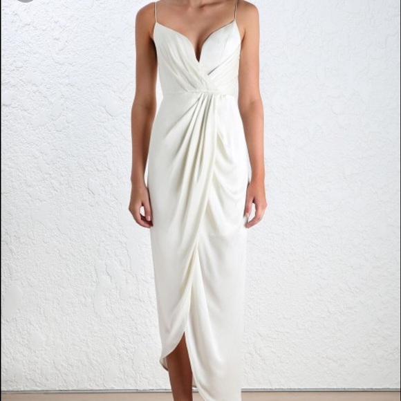 SOLD Zimmermann sueded silk plunge long dress - Picture 4 of 4