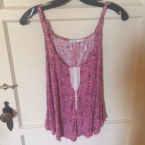 Flowy floral tank top