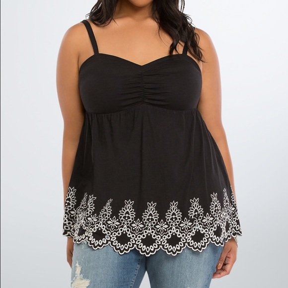 torrid Tops - Torrid size 0 embroidered Cami tank