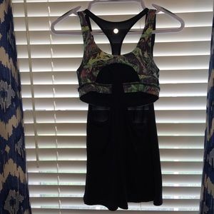 Navy tank with built in bra! Size 4. Like new!