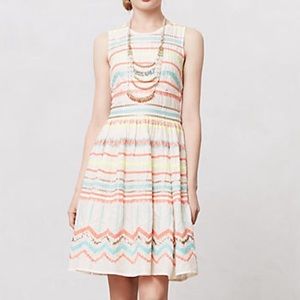 Anthropologie Sunglow Stripes Dress