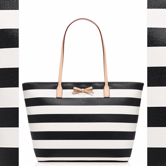 Kate Spade Striped Tote - Picture 1 of 4