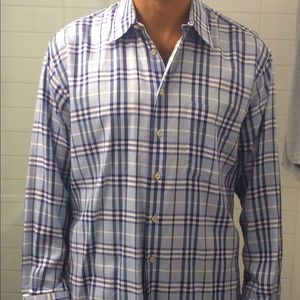 Men's Burberry button down shirt - light blue