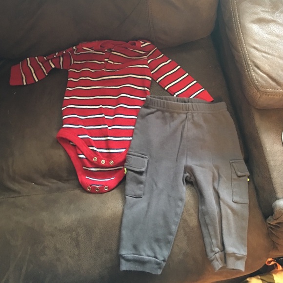 Long sleeved onesie and pants