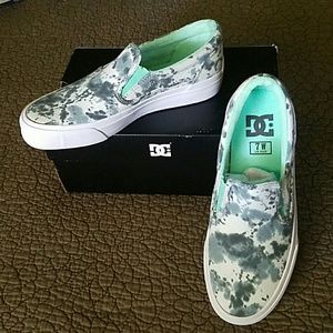 DC Trase slip-on grey feather camo
