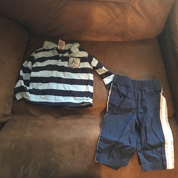 Striped polo and pants