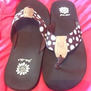 Yellow Box Flip Flops