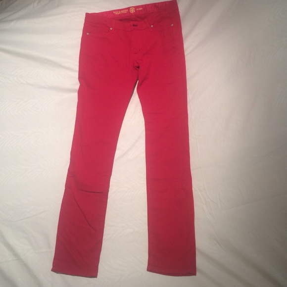 Rich and Skinny Sleek: Red Jeans