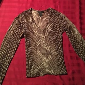 Snake print top