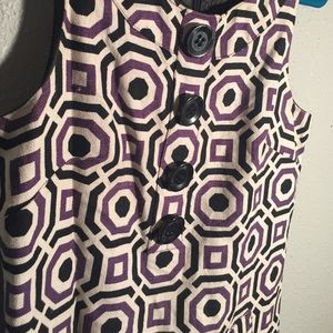 Adorable Patterned Retro Shift Dress SZ 6