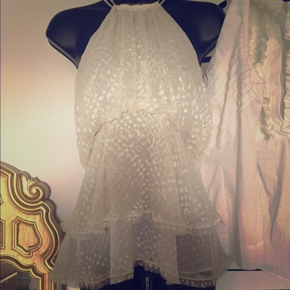 Beautiful BCBG silk shirt