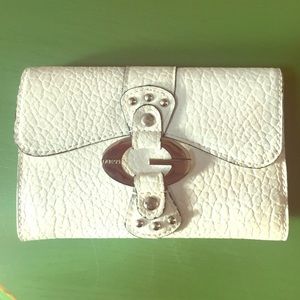 Guess white leather wallet