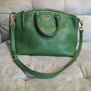 Dooney & Bourke Kelly green satchel/cross body
