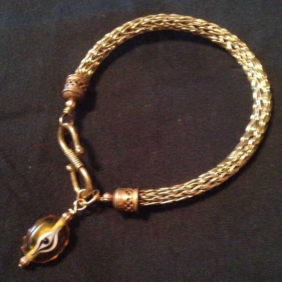 Bronze Viking Knit Bracelet