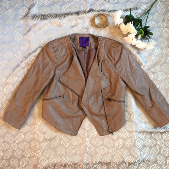 Faux Leather Tope Jacket