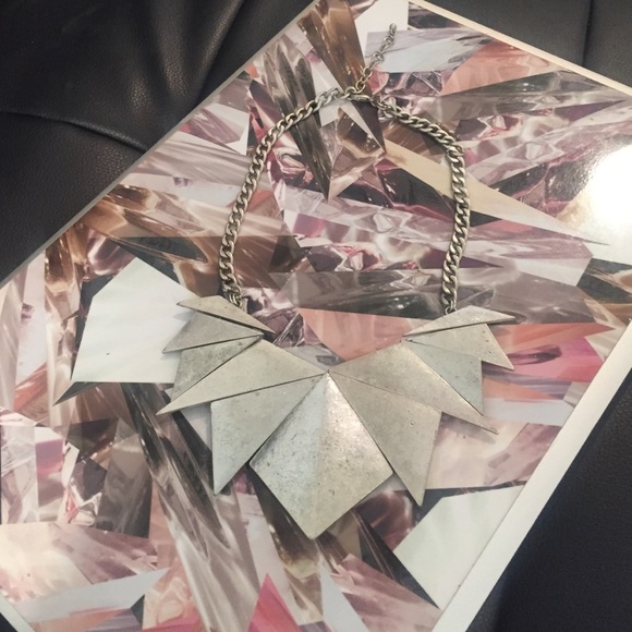 Silver Geometric Necklace