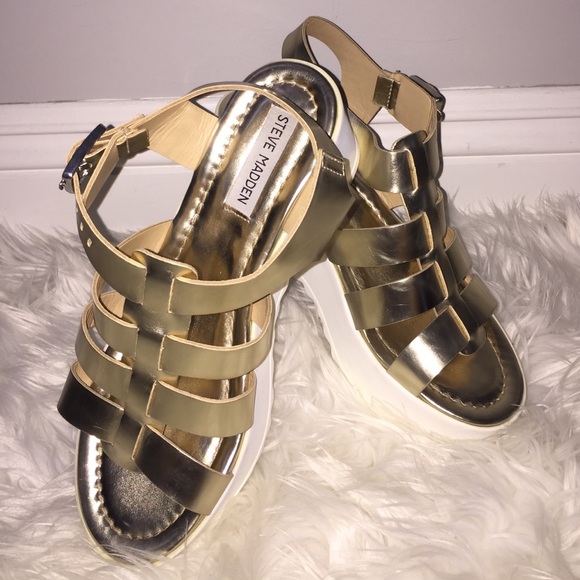 Gold sandals