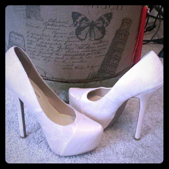 Plush Pink High Heels - Picture 1 of 4