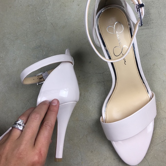 Jessica Simpson blush pink nude high heels - Picture 3 of 4