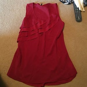 Red dressy tank