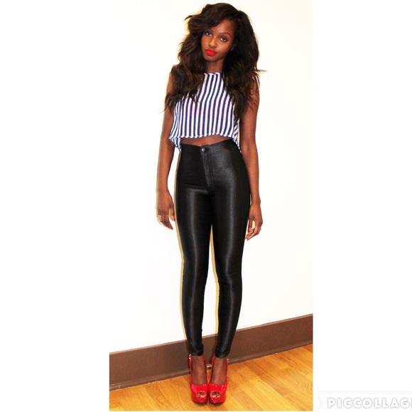 Pants - ✨SOLD✨Black Disco Pants