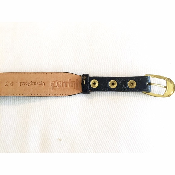 Ferrini Tapered Genuine Ostrich Belt main image 4