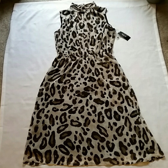 Style & co. Sleeveless Animal Print Dress