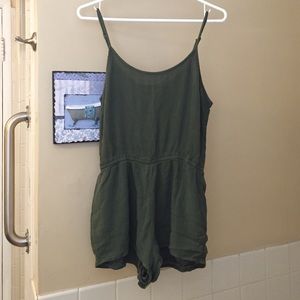 F21 Olive Romper
