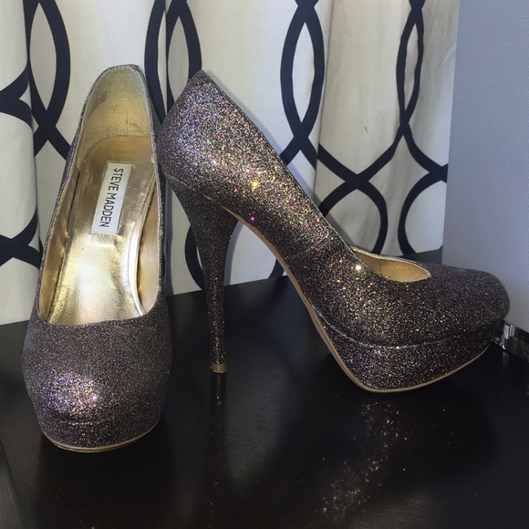 Steve Madden Caryssag multi glitter heels- NYE!!!