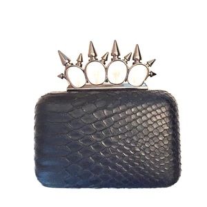 Sasha Handbag, Bold Rings Evening Clutch