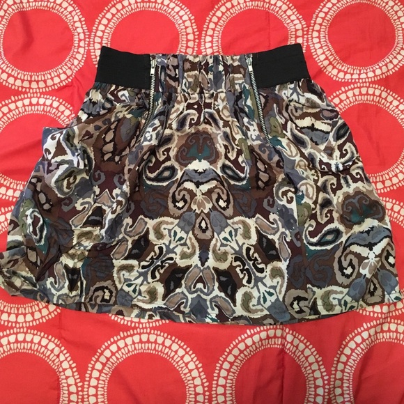 Abstract Floral Skirt