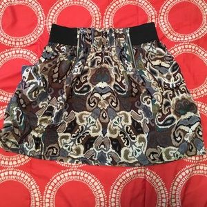 Abstract Floral Skirt