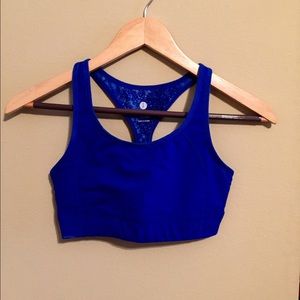 XS blue sports bra